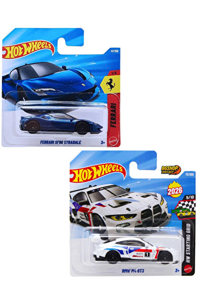 HOT WHEELS FERRARI SF90 Stradale - BMW M4 GT3
