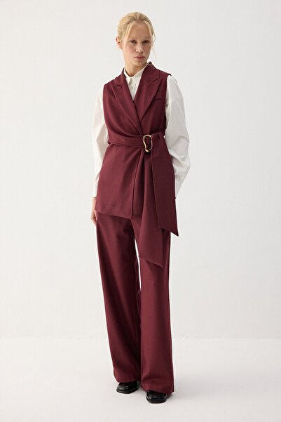 Touché Privé Vest and Pants Suit with Gold Accessories