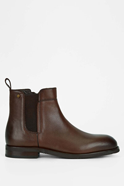 Tamer Tanca Men's Genuine Leather Brown Casual Boots