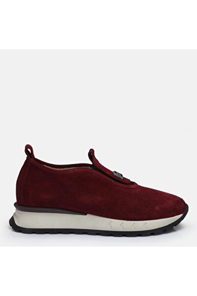 37Numara Special Mold Large Size Claret Red Light Sole Casual Women's Shoes