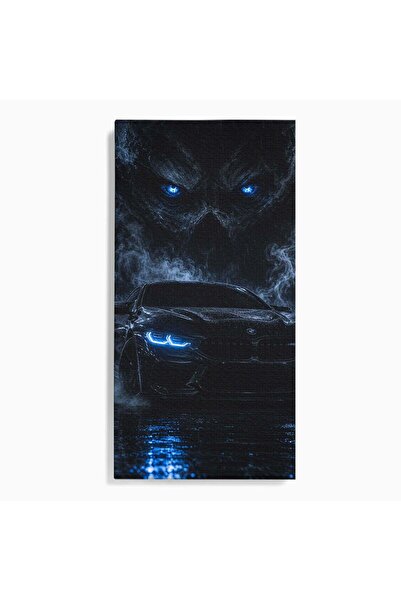 Luxcanva Tablou Canvas Masina In Noapte 70x140 cm pe Sasiu Lemn Vehicul Intun...