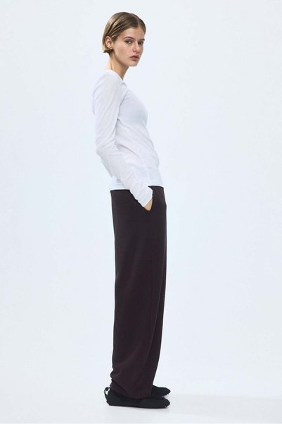 H&M Viscose-blend barrel trousers