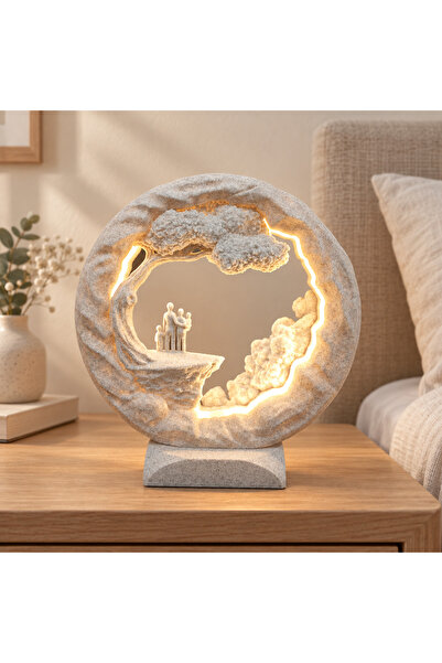 momento hediyelik Işıklı Yaşam Hikâyeleri 3D Dekoratif Pilli Masa Lambası