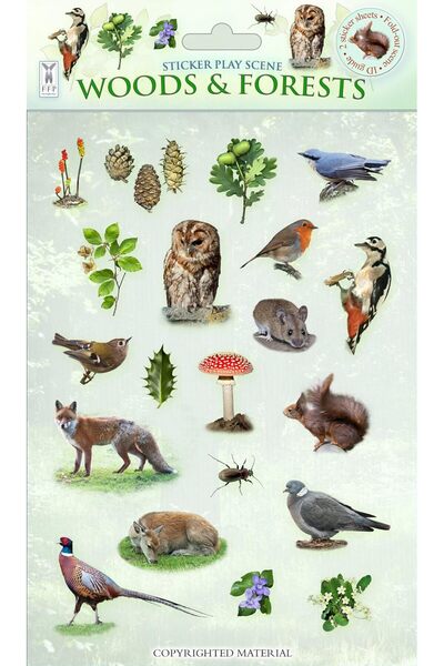 Fine Feather Press Ltd Sticker Play Scene - Woods & Forests