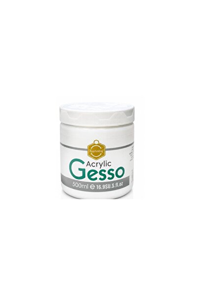 Keep Smiling White Acrylic Gesso 500ml | Professional Water-Based Primer | Fa...
