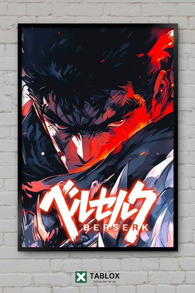 tablomaxtbx Berserk Anime Manga Guts Tama Fantastična Japanska Umeđena Dekora...