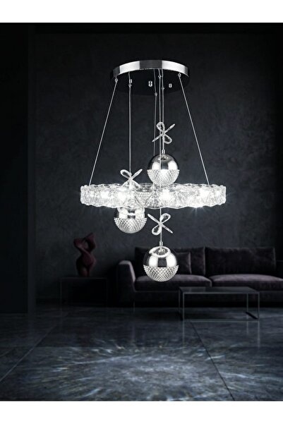 Cheap Lighting Okyanus 3 Renk modlu 3'lü Krom Modern Şık Lüks Ev ve Ofis LED ...