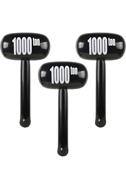 KASTWAVE 3 Pack Inflatable Hammer Props with Hand Pump, 1000 Ton Funny Giant ...