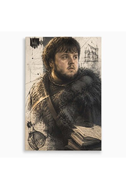 Luxcanva Tablou Canvas Razboinic Medieval 70x100 cm pe Sasiu Lemn Razboinic S...