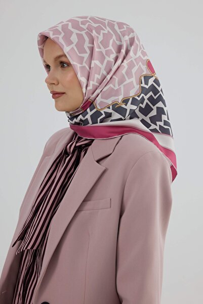 İpekhan Twill Silk Scarf 53002 Dried Rose