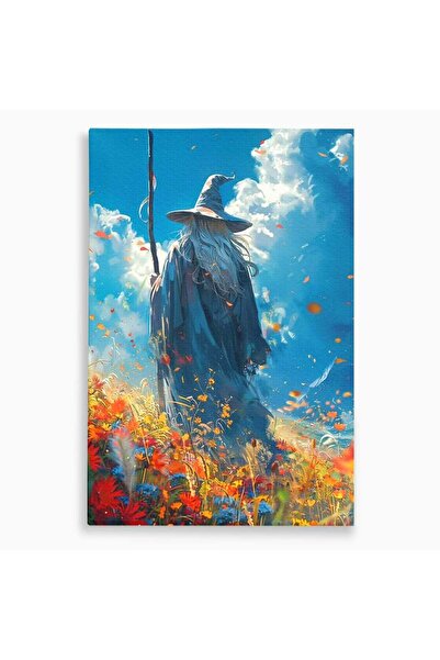 Luxcanva Tablou Canvas Vrajitorul Pe Campul Inflorit 70x100 cm pe Sasiu Lemn ...