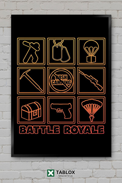 tablomaxtbx Battle Royale Gaming Player Combat Action Video Game Frame-Style ...