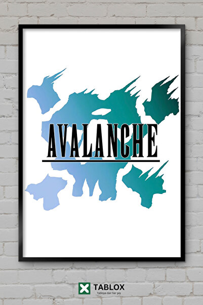 tablomaxtbx Avalanche Final Fantasy VII Logo igre Retro okvir Dekorativni MDF...