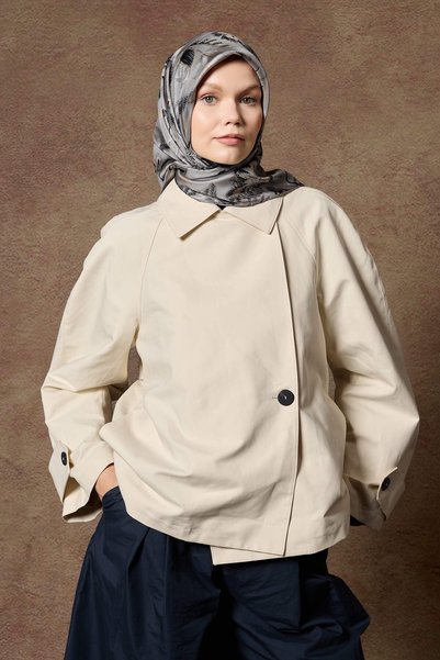 İpekhan Eșarfă din mătase twill 53004 Gri
