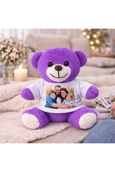 Genel Markalar Kişiye Özel Fotoğraflı Peluş Ayıcık