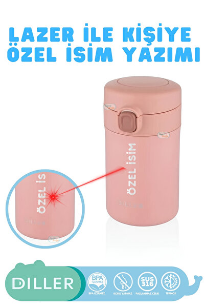 DILLER Lazer Baskı ile Kişiye Özel İsim Yazılabilen 300ml Mini Boy Yeni Seri ...