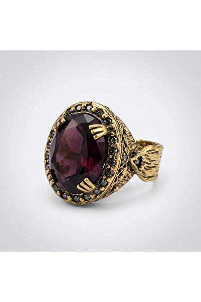 Dorvina Bronze Women's Ring Authentic Copper Jewelry Lavina Oval Plum Zircon ...