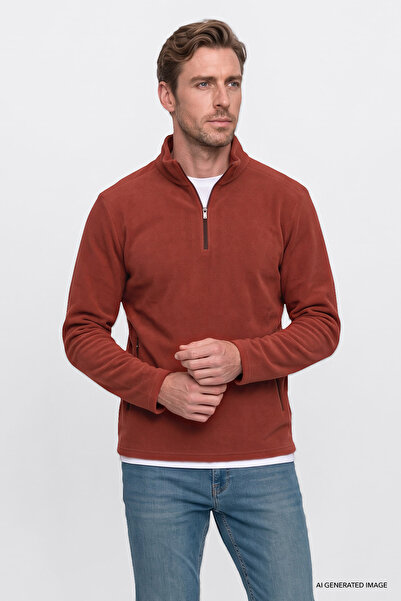 AC&Co / Altınyıldız Classics Men's Light Brown Warm Standard Fit Regular Cut ...