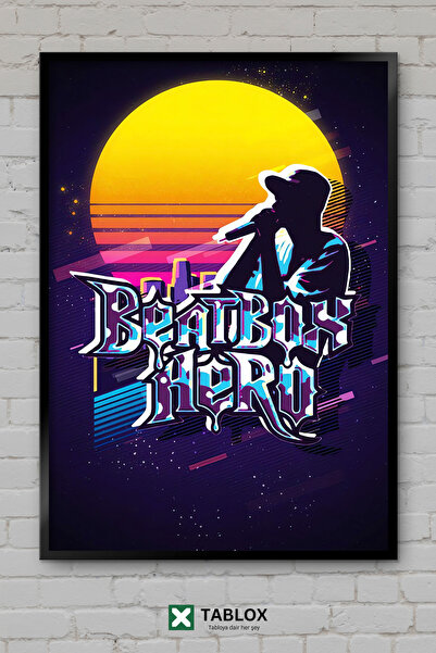 tablomaxtbx Beatbox Mouth Rhythm Hip Hop Music Art Poster Frame Look Decorati...