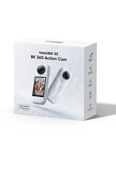 Insta360 X5 360° 8K Kamera Beyaz Limited Edition Aksiyon kamerası ( İthalatçı...