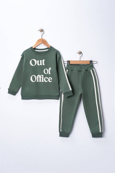 ZİMEXİ 3-4-5-6 Years Old Three-Stripe Children's Tracksuit Set
