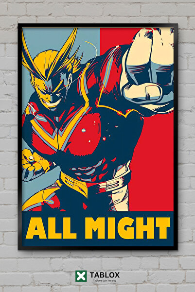 tablomaxtbx All Might Πανίσχυρος Ισχυρός My Hero Academia Anime Manga Διακοσμ...