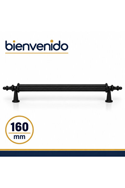 Bienvenido Mat Siyah Metal Kulp 160 mm Dayanıklı Mobilya Kulbu, Dolap Çekmece...