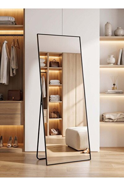 Taimi Large Mirror With Elegant Design 155x45 Cm-full Length Mirror With Blac...