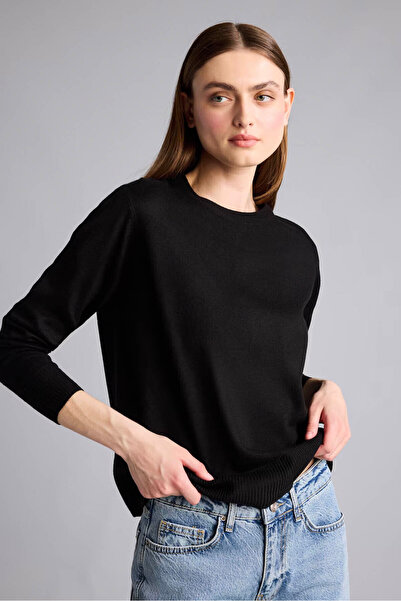 DeFacto Ultra Soft Relax Fix Black Women's Sweater C0058Ax/Bk81