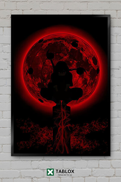 tablomaxtbx Blood Moon Αιματηρός Φεγγάρι Σκοτεινή Νύχτα Αφίσα Τέχνης Σκηνικοπ...