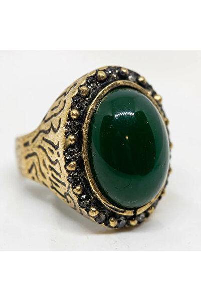 Dorvina Bronze Women's Ring Authentic Copper Jewelry Zircon Inlaid Green Oval...