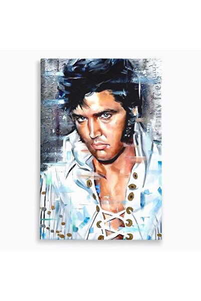 Luxcanva Tablou Canvas Regele Rockului 70x100 cm pe Sasiu Lemn Elvis Presley ...