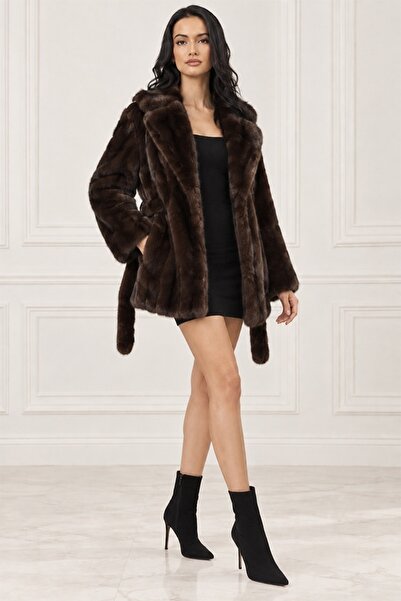 FashionForYou Παλτό EveLLin από τεχνητή γούνα με αποσπώμενο κορδόνι περίσφιξη...
