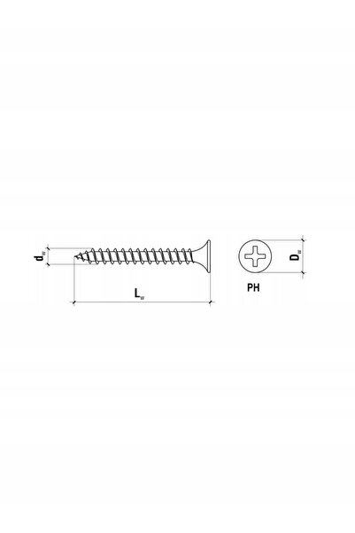 Klimas Wkret-Met Șuruburi pentru gips-carton GK pentru lemn 3.5x25mm 2000 buc...