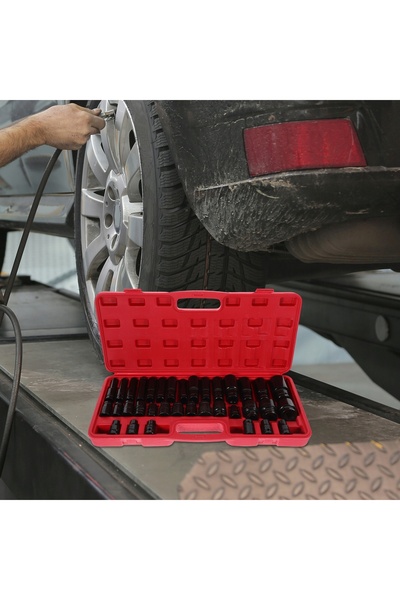 NO BRAND SET DE CAPETE DE ÎNȘURUBARE CU PERCUȘIE 8-32 CAPETE DE ÎNȘURUBARE CU...