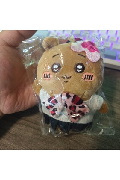 BANDAI سلسلة مفاتيح قطيفة بتصميم C Cute Hachiware Momonga Gyaru Style، على شك...