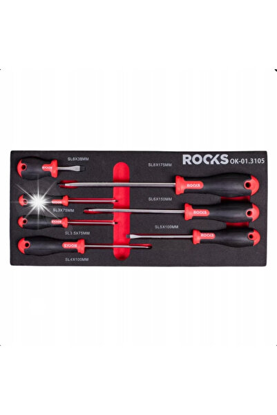Rooks SET DE ȘURUBELNIȚE PLATE 7 BUC. OK-01.3105