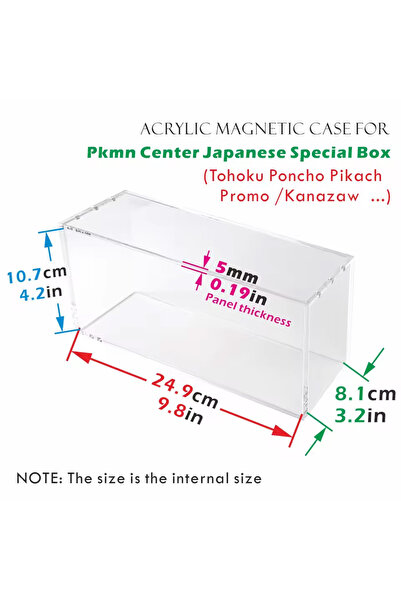 Choice one Acrylic Display Case For Pkmn Center Japanese Special Box For Toho...