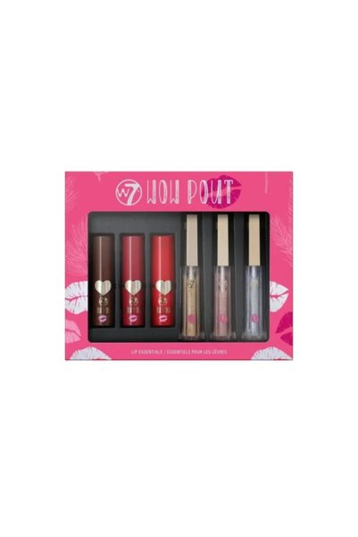 w7 Cosmetics Wow Pout Σετ Μακιγιάζ για τα Χείλη 6τμχ