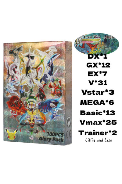 Choice 100Pcs combination 60/100Pcs English Pokemon Cards shining MEGA GX EX ...