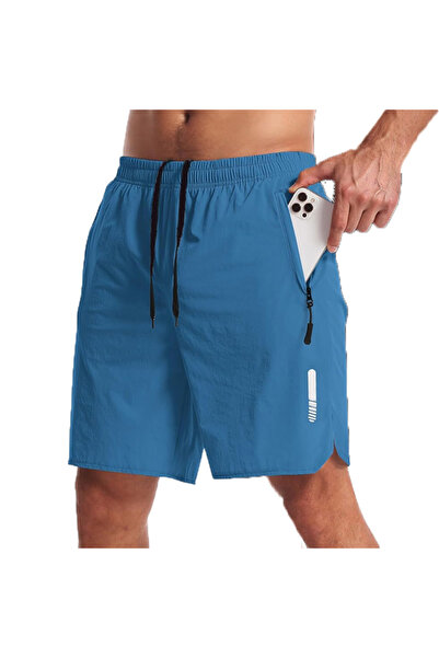 Choice EuUs L Blue Men's Sport Shorts Sportswear Summer Running Shorts Beach ...