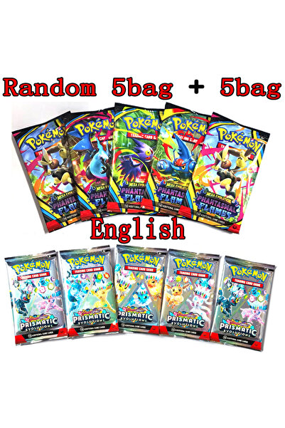Choice Random 5bag 5bag-1 40/100 Pcs Pokemon Card Prismatic 151 Evolutions En...