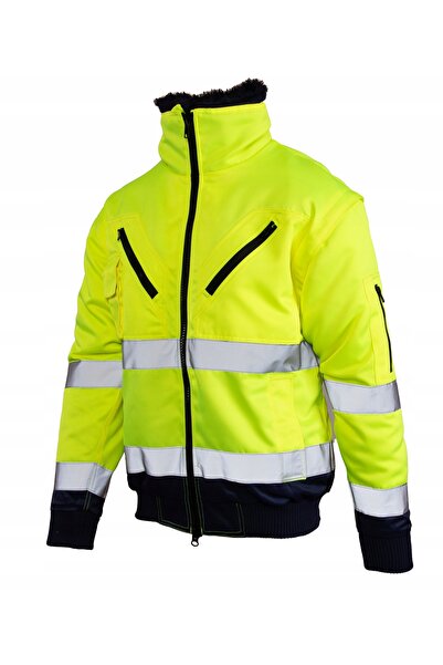 BENEFIT Jachetă de lucru reflectorizantă BOMBER 3în1 galben M