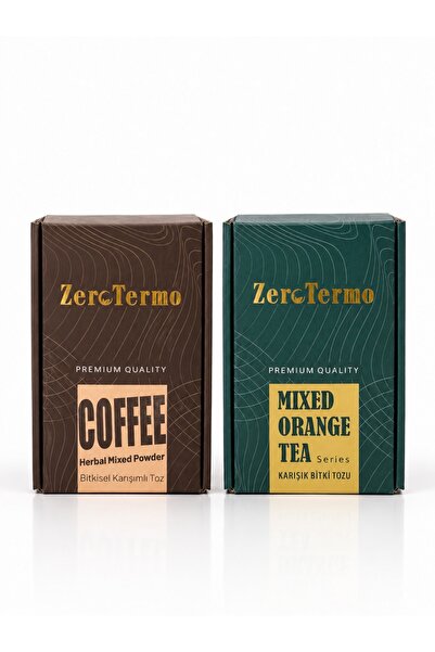 ZEROTERMO Kahve + Portakal Aromalı Karışık Bitki Çayı Seti