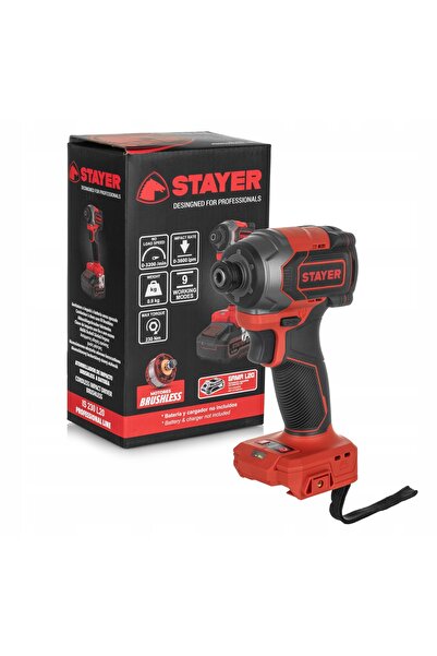 STAYER Cheie de impact fără perii 18V 230NM, 4 moduri, corpul are o lungime d...