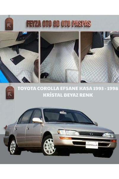 FEYZA OTO TOYOTA COROLLA EFSANE KASA SERİSİ 1993 - 1998 ARASI 8D PREMİUM KAYM...