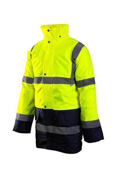 BENEFIT Jachetă de lucru reflectorizantă tip parka, galbenă, XXL