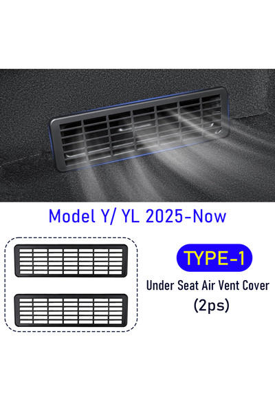 Choice Model Y YL (TYPE-1) Under Seat Air Vent Cover for 2025 2026 Tesla Mode...