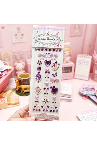 Choice 1 sheet Gem Stickers for Crafting Self-Adhesive Face Gems Rhinestones ...