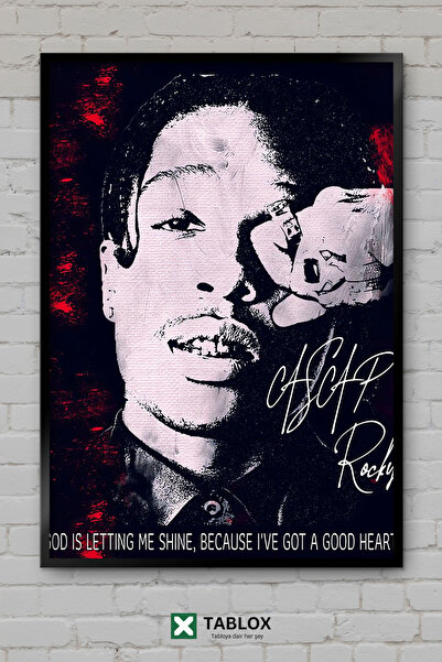tablomaxtbx Asap Rocky Rapper Rapper Hip Hop Cântăreț Muzician Poster muzical...